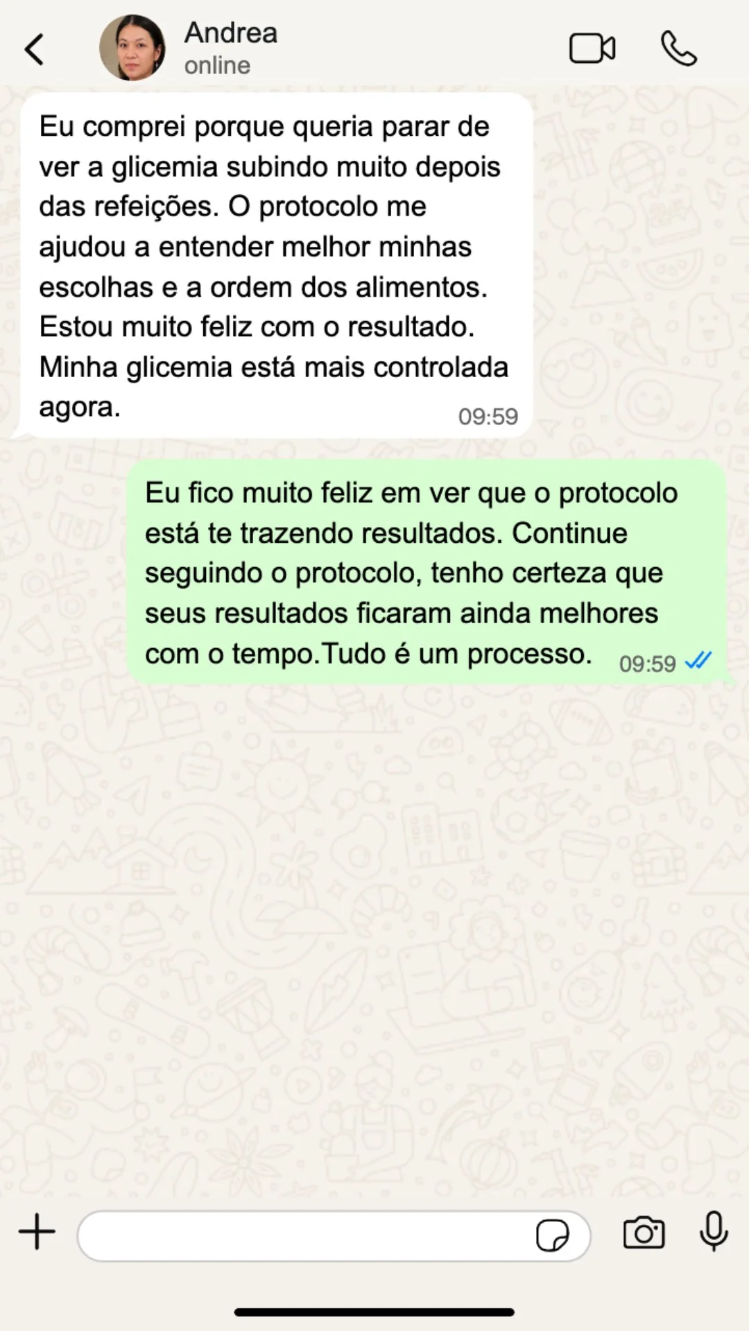 Depoimento Andrea — aluna do Protocolo Anti-Pico 30 Dias